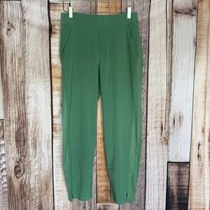 Athleta Ankle Pant Brooklyn Travel Workwear Stretch Athleisure Green Size 6